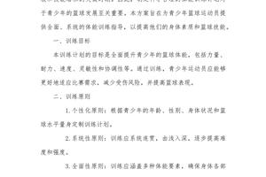  如何制定高效的篮球训练方案以实现最大价值？